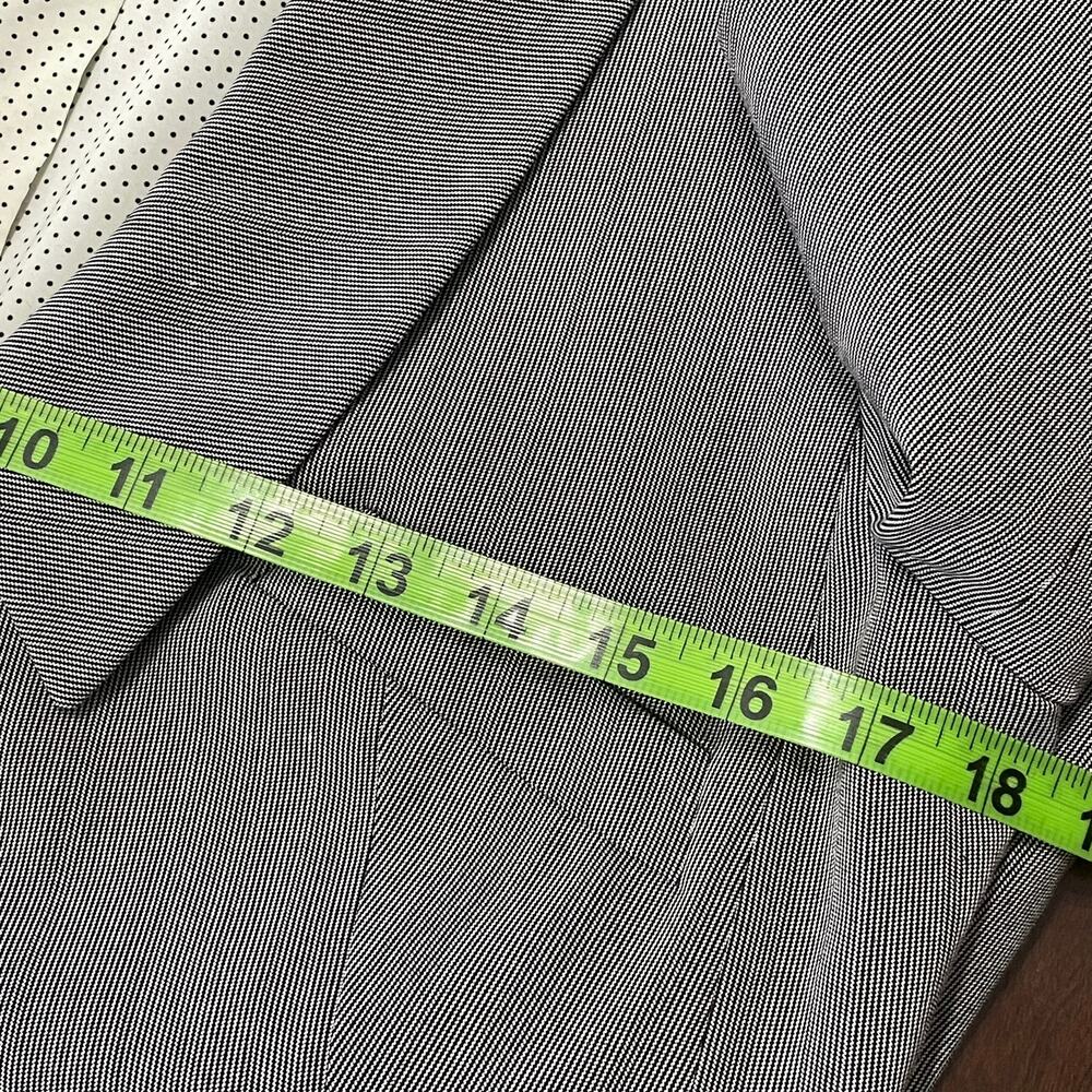 Etcetera Women's Gray Micro Pin Stripe Suit Blazer Jacket 6 Career Professional - Picture 5 of 5